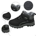 thumbnail image 6 of Womens Winter Hiking Boots with Fleece Lined Waterproof Non Slip Lace up Outdoor Sneakers Trekking Work Snow Ankle Booties Black Size 6, 6 of 8