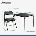 thumbnail image 3 of Peakform 5 Piece Folding Vinyl Tables and Chairs for Home Use and Indoor Spaces, 3 of 8