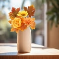 thumbnail image 4 of Thanksgiving Artificial Flower Bouquet, Pumpkin & Berry Fall Arrangement, Dining Table Centerpiece, Plastic Fake Flower Decor, 4 of 6