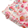 thumbnail image 3 of Baby Girl Candy Lemon Print Ruffle Romper Outfit, 3 of 5