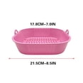thumbnail image 2 of Matoen Silicone Air Fryer Liners Reusable Baking Tray Flower Shaped Fryer Tray Pad Pink, 2 of 6
