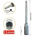 thumbnail image 1 of 1 Pce Adaptateur de Forage Hexagonal 150Mm Douille d'Extension 11Mm, 1 of 8