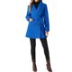 thumbnail image 2 of Abrigo de trench de longitud media con cinturón y doble botonadura para mujer Inspire Chic, talla M, color azul, 2 of 6