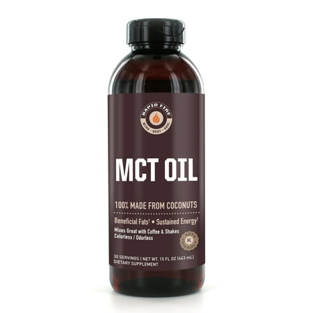 Rapid Fire MCT Oil Dietary Supplement, 16 Fl Oz, 30