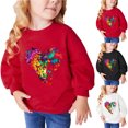 thumbnail image 2 of Utoimkio Toddler Boy Girls Cotton Crewneck Sweatshirts Long Sleeve Shirts Cute Print Pullover Sweatshirts Tee Tops Little Boy Girls Fall Winter Clothes for Kids, 2 of 4