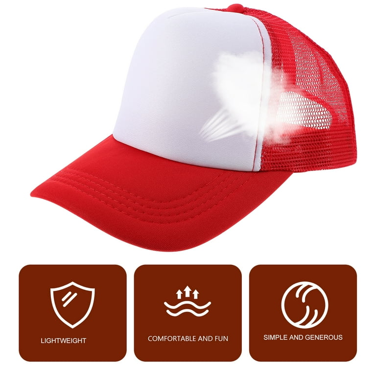 5pcs Heat Transfer Baseball Caps Blank Printing Hats Sublimation Baseball  Hats