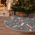 thumbnail image 5 of Sikiie Hedgehogs and Flowers1 Nativity Christmas Tree Skirt, Jesus Christian Winter Holiday Tree Mat Decoration(30-48IN)48", 5 of 6
