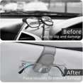 thumbnail image 5 of Soporte gris para gafas de sol para visera de coche, clip para gafas de sol de coche, clip para colgar gafas de cuero magnético para coche, clip universal para gafas de sol para visera de coche, clip para tarjeta de billete oso de fresa Electrónica, 5 of 5