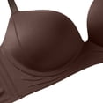 thumbnail image 5 of Blmnix No Underwire Womens Bras Minimizer Bras Push Up Bra Balconette Bralette Brown Push Up Bras for Women,L, 5 of 6
