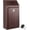 Brown, variant on ZJQYDS Metal Donation Cash Box Collection Safe Suggestion Box with Lock Wall Mounted Mailbox Delivery Ballot Container for Home Office Outdoor Door