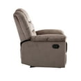 Pushback Recliner Chair, Classic Upholstered Reclining Chair with Soft