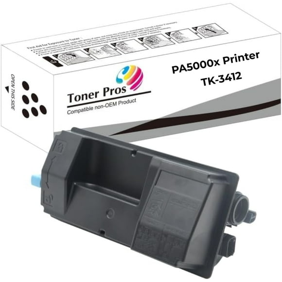Toner Pros Cartouche de Toner Compatible pour Kyocera TK-3412 ( TK3412) Cartouche de Toner Noire (1T0C0X0US0) pour Imprimante Laser Modèle ECOSYS PA5000x