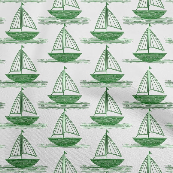 oneOone Polyester Spandex White Fabric Beach Boat Dress Material Fabric Print Fabric By The Yard 56 Inch Wide