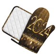 thumbnail image 2 of Kll 2024 Happy New Year Oven Gloves And Pot Holders Grill Gloves - Oven Gloves And Pot Holders, Non-Slip Cooking Gloves With Recycled Pads, 2 of 9