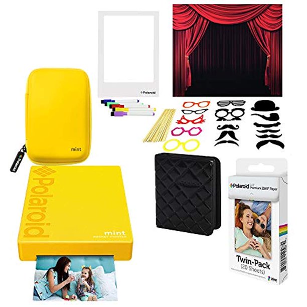 Polaroid Mint Pocket Printer (Yellow) Photo Booth Kit - Walmart.com