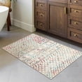 thumbnail image 6 of 2x3 Rugs for Entryway, Washable Entryway Rug Boho Small Area Rug, Non-Slip Soft Vintage Geometric Low-Pile Door Mat Indoor Entrance Carpet for Bedroom Kitchen Bathroom Living Room, Multi, 6 of 6