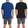 thumbnail image 4 of Hurley Men's Size Large Graphic Logo Tee T-Shirts, 2-pack, (1) Black (1) Blue, 4 of 4
