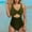 Gray, variant on Bpmpbo Summer Women's Solid Color One-Piece Swimsuits With Push Up Abdominal Control Swimsuit on Clearance