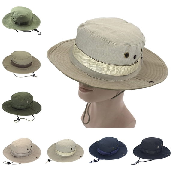 SAZBJOJN Bucket Hats for Men Sum Protection Adjustable Breathable Sun Hats for Men Packable Quick Drying Bucket Hat for Outdoor Fishing Camping Hiking Green