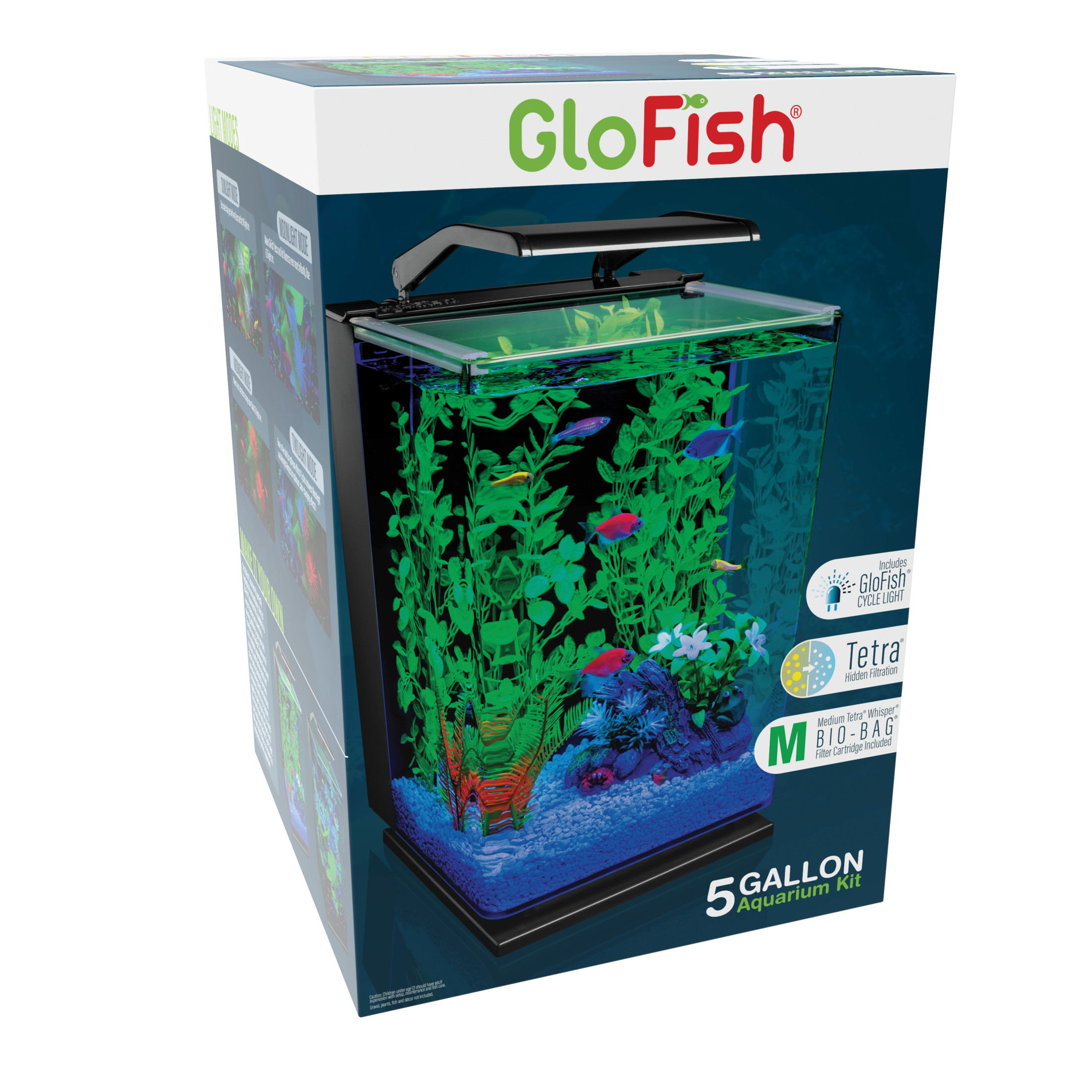 GloFish 5 Gallon Desktop Aquarium Kit with LED Light photo 3
