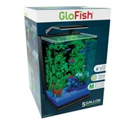 GloFish 5 Gallon Desktop Aquarium Kit with Filter and LED Light