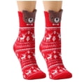 thumbnail image 4 of Tiqkatyck Ankle Socks Clearance, Christmas Socks Woolen Socks Christmas Socks Women's Socks Tube Socks Compression Socks for Women Crew Socks for Women No Show Socks Womens Brown One Size, 4 of 4