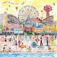 Galison - Michael Storrings - Summer at the Amusement Park - 500 Piece ...