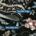thumbnail image 6 of Haperlare 8'x10' Farmhouse Floral Area Rug Vintage Indoor Carpet with Non Slip Backing, Washable Rug Soft Printed Foldable Floor Mat for Living Room Bedroom Home Office, Black, 6 of 9