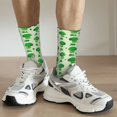 thumbnail image 6 of Daiia Broccoli 1 Print Crew Socks – Soft Breathable Long Socks for Men & Women, Moisture-Wicking & Comfortable Daily Wear Socks, One-Size Fits Most (US 5-11), 6 of 6