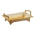 thumbnail image 1 of Cateissary Metal en Fruit Tray Holder Vanity Tray for Kitchen Bathroom Decoration  Teteras Oro 41x25cm, 1 of 1