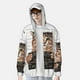 thumbnail image 2 of Balery Cat Holding Mugshot Sign Sudadera ligera de manga larga con capucha y protección solar UPF 50+ para hombre y mujer, ideal para pesca y running-Medium, 2 of 7