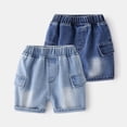 thumbnail image 3 of WOLLED Kids Boys Shorts Pants for Kids Baby Pure Colour Pocket Shorts 1-8Y Toddler Fashionable Elastic Shorts Boys Elastic Shorts, 3 of 8
