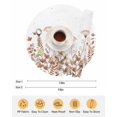 thumbnail image 6 of 15 Inch Round Placemats Set of 6, Spring Floral Non Slip Heat Insulation PP Table Mats, Watercolor Elegant Pastoral Flowers Washable Place Mats for Kitchen Dining Party Table Decor, 6 of 7
