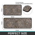 thumbnail image 7 of Black and Tan Leopard Print Kitchen Rugs Sets Of 2,Anti Fatigue Kitchen Mat Rugs Non Slip Washable,Decorative Kitchen Floor Mats for Kitchen,Sink,Laundry,17"X30"+17"X47", 7 of 7