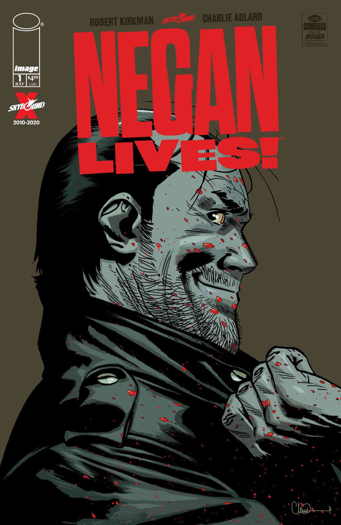 Dave McCaig 1st Print Image Comics NM NEGAN LIVES 1 2020 Charlie Adlard