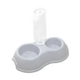 thumbnail image 2 of 2 in 1 Pets Water and Food Bowl Set, Feeder Automatic Waterer Bottle Pet Feeding Gray, 2 of 8