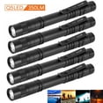 thumbnail image 1 of 5 Pack LED Tactical Flashlight with Clip, High Lumen, Super Bright, Water Resistant, Pocket Size & Lightweight Flashlight, Powered by AAA Battery, 1 of 8