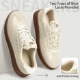 thumbnail image 5 of Ecetana Womens Walking Shoes PU Leather Low Top Tennis Shoes Non-Slip Casual Sneakers for Women, 5 of 7