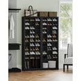 thumbnail image 6 of Hzuaneri 11-Tier Shoe Storage Cabinet, Wooden Shoe Rack with 30 Cubbies, Tall Freestanding Shoe Organizer for 30-33 Pairs, Easy Assembly Shoe Cabinet for Closet, Entryway, Living Room, Black, 6 of 9