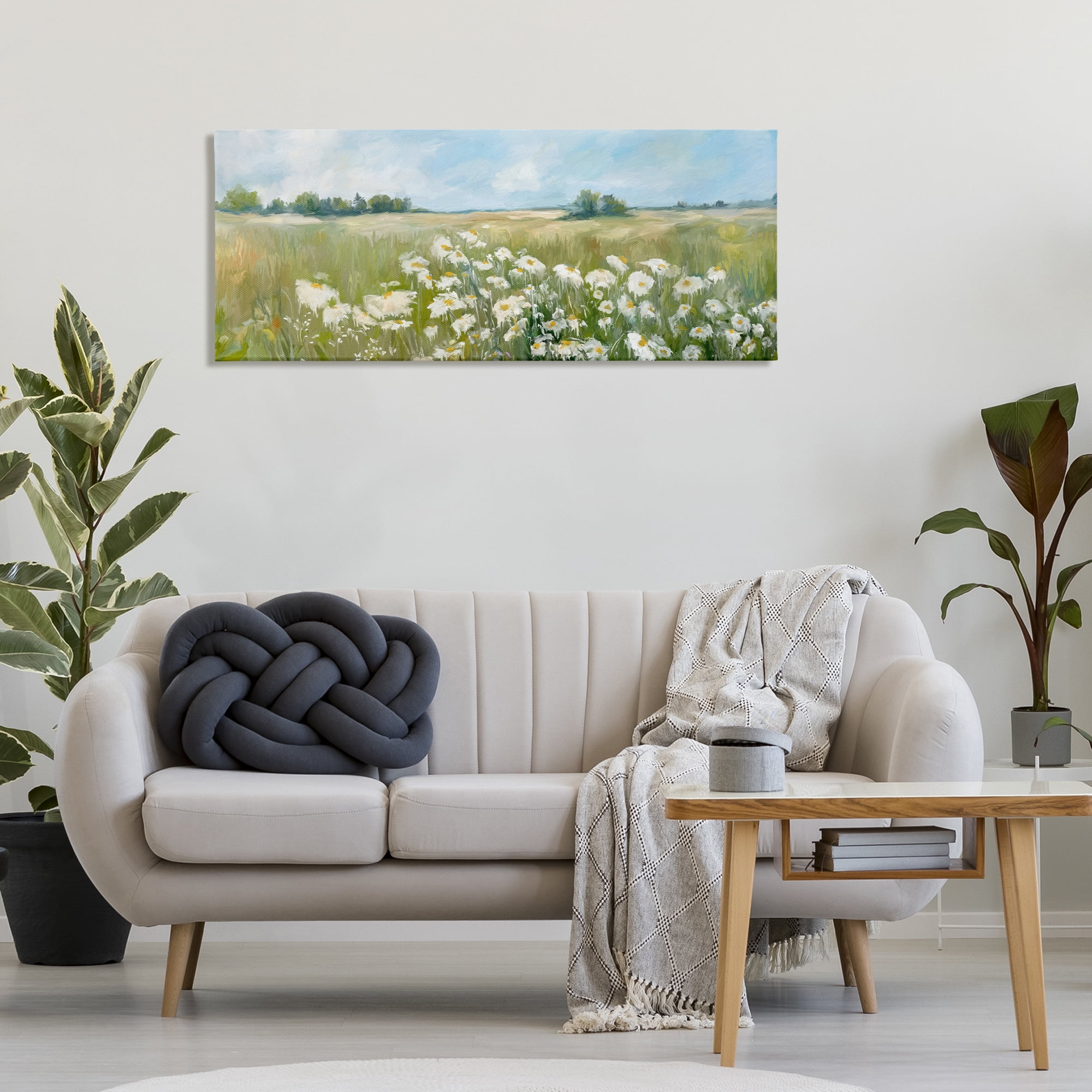 Stupell Industries Panoramic Sunlit Cliff Landscape Photography Gallery Wrapped Canvas Art Print Wall Art, 48 x 20