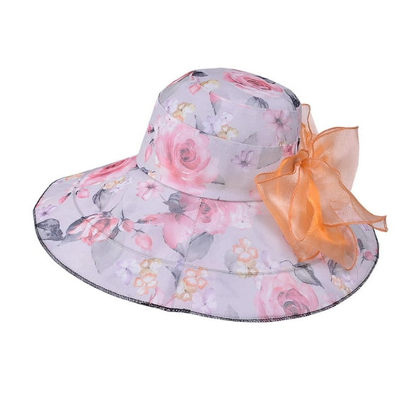 Clearance Sale! Women's UPF 50 Sun Hat Wide Brim Breathable Summer Beach Hat UV Protection Foldable Travel Hat Lightweight Outdoor Bucket Hat for Gardening Fishing Hiking Pink