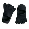 thumbnail image 4 of Calcetines de cinco dedos antideslizantes transpirables finos accesorios de ropa de algodón tobillo punta Negro, 4 of 9