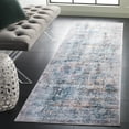thumbnail image 2 of SAFAVIEH Santa Monica Alice Abstract Polyester Runner Rug, Dark Green/Beige, 2'6" x 8', 2 of 7