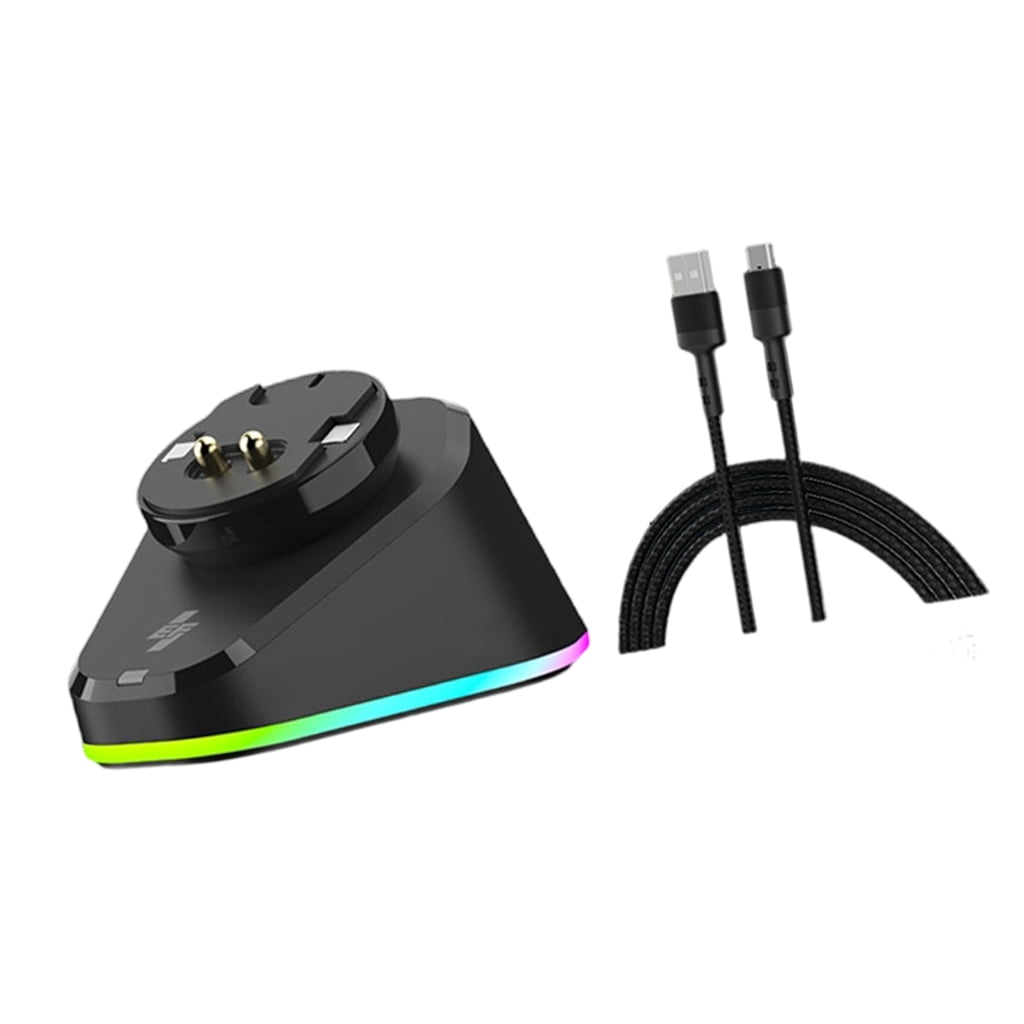 Gaming Mouse Charging Base for G502/G502X/G502X PLUS Magnetic Auto Connect Double USB Hub Intelligent Lighting Antislip
