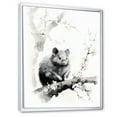 thumbnail image 2 of Designart "Rodent Sumi Asian Painting II" Asian Floater Framed Wall Art Print, 2 of 7