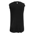 thumbnail image 4 of Sngxgn Womens Tank Tops V Neck Camisole Spaghetti Strap Top Summer Basic Blouse(Black,XL), 4 of 4