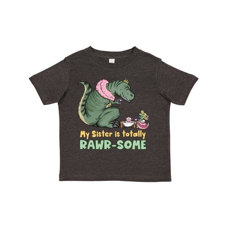 

Inktastic My Sister is Totally Rawr-Some Tea Rex Party Gift Toddler Boy or Toddler Girl T-Shirt