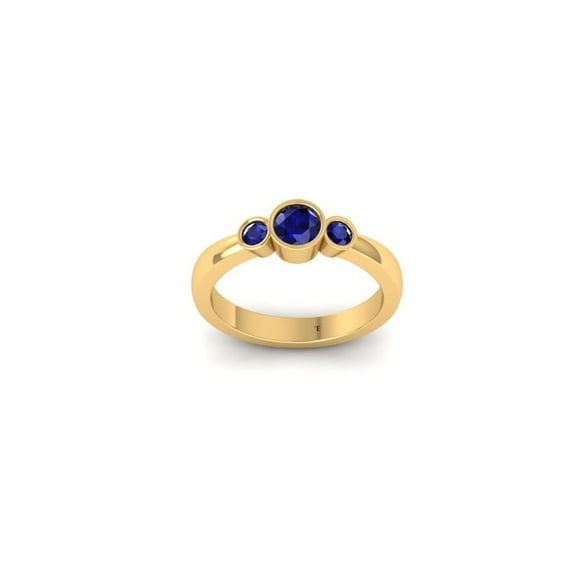 Pure Elegance Solitaire Sapphire Sapphire Ring, 0.50CT, 925 Sterling, Sterling Silver