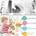 thumbnail image 3 of NOGIS Large Size Coloring Paper Roll for Kids, Toddler Drawing Paper Roll,DIY Sticky Wall Painting Color Filling Paper,Creative Early Educational Toys for Toddlers 118 * 15 Inch (Ocean), 3 of 7