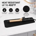 thumbnail image 5 of Heat Resistant Silicone Mat Pouch for Flat Iron Storage, Curling Iron,Hair Straightener,Hair Curling Wands,Hot Hair Tools travel accessory (Black), 5 of 7
